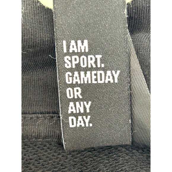 Adidas x Peloton Women’s Cropped Hoodie Black Logos Graphic Sweatshirt H48722 - Picture 8 of 14